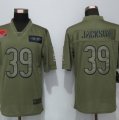 Nike Bears #39 Eddie Jackson 2019 Olive Salute To Service Limited Jersey