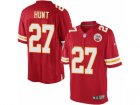 Mens Nike Kansas City Chiefs #27 Kareem Hunt Limited Red Team Color NFL Jersey