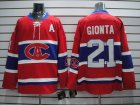 nhl montreal canadiens #21 gionta red CA