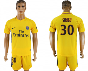 2017-18 Paris Saint-Germain 30 SIRIGU Away Soccer Jersey