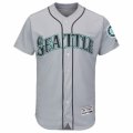 Mens Seattle Mariners Majestic Road Blank Gray Flex Base Authentic Collection Team Jersey