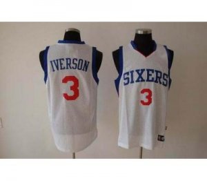 nba fans 76ers #3 iverson swingman white