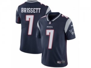 Mens Nike New England Patriots #7 Jacoby Brissett Vapor Untouchable Limited Navy Blue Team Color NFL Jersey