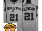 NBA San Antonio Spurs #21 Tim Duncan White(Revolution 30 2013 Finals Patch)