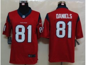 Nike NFL houston texans #81 daniels red Jerseys(Limited)