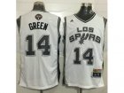 Men San Antonio Spurs #14 Danny Green White Latin Nights Stitched NBA Jersey