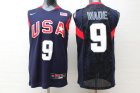 Team USA Basketball #9 Dwyane Wade Navy Nike Stitched Jersey