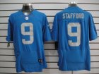 Nike NFL Detroit Lions #9 Stafford Colors Alternate Blue Elite jerseys