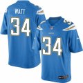 Mens Nike San Diego Chargers #34 Derek Watt Limited Electric Blue Alternate NFL Jersey