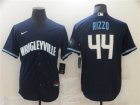 Cubs #44 Wrigleyville Rizzo Navy 2021 City Connect Cool Base Jersey