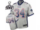 2015 Super Bowl XLIX Nike New England Patriots #34 Shane Vereen Grey Jersey(Elite Drift Fashion)