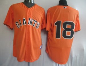 MLB Jerseys San Francisco Giants #18 Orange