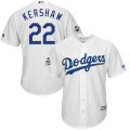 Los Angeles Dodgers #22 Clayton Kershaw White 2017 World Series Bound Cool Base Player Jersey