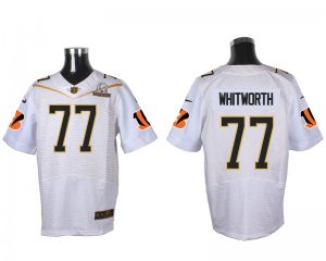 2016 PRO BOWL Nike Cincinnati Bengals #77 Whitworth white jerseys(Elite)