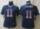 Women Nike New England Patriots #11 Edelman Blue Jerseys(Drift Fashion)