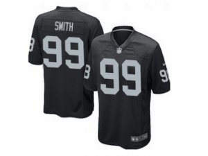 Nike oakland raiders #99 smith black jerseys[Elite]