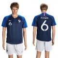 France 6 ROGBA Home 2018 FIFA World Cup Soccer Jersey