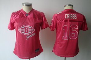 women nfl cleveland browns #16 cribbs pink[2011 fem fan]