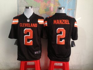 Nike Cleveland Browns #2 Johnny Manziel Brown Jerseys(Game)