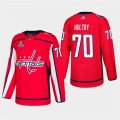 Capitals #70 Braden Holtby Red 2018 Stanley Cup Champions Adidas Jersey