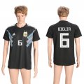 Argentina 6 BIGLIA Away 2018 FIFA World Cup Thailand Soccer Jersey