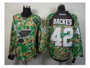 nhl jerseys st. louis blues #42 backes camo