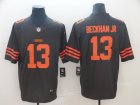 Nike Browns #13 Odell Beckham Jr Brown Color Rush Limited Jersey