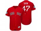 Mens Boston Red Sox #47 Travis Shaw 2017 Spring Training Flex Base Authentic Collection Stitched Baseball Jersey