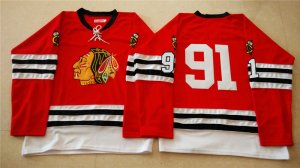 NHL Mitchell And Ness 1960-61 Chicago Blackhawks #91 Noname red Throwback jerseys