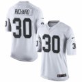 Mens Nike Oakland Raiders #30 Jalen Richard Limited White NFL Jersey