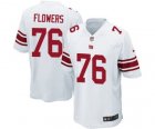 Men's Nike New York Giants #76 Ereck Flowers Game White NFL Jersey