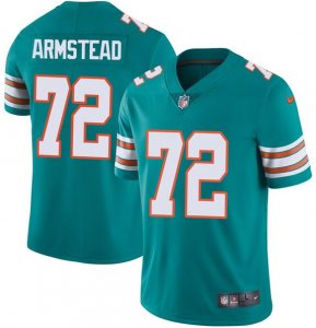 Nike Dolphins #72 Terron Armstead Aqua Throwback Vapor Limited Jersey