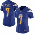 Women's Nike San Diego Chargers #7 Doug Flutie Limited Electric Blue Rush NFL Jersey