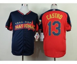 mlb 2014 all star jerseys chicago cubs #13 castro blue-red