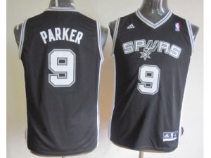 Youth nba san antonio spurs #9 parker black[revolution 30 swingman]