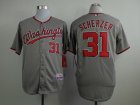 mlb Washington Nationals #31 Scherzer grey jerseys