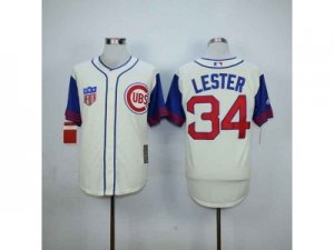 mlb jerseys chicago cubs #34 lester white[2015 new][lester]