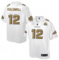 Nike Denver Broncos #12 Andre Caldwell White Men NFL Pro Line Super Bowl 50 Fashion Game Jersey
