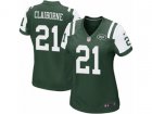 Women Nike New York Jets #21 Morris Claiborne Game Green Team Color NFL Jersey