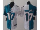 Nike Women Miami Dolphins #17 Ryan Tannehill white-green[Elite split]