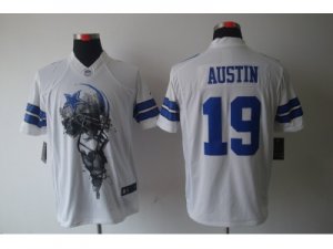 Nike NFL Dallas Cowboys #19 Miles Austin white Jerseys(Helmet Tri-Blend Limited)