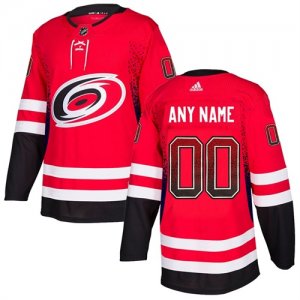 Carolina Hurricanes Red Men\'s Customized Drift Fashion Adidas Jersey