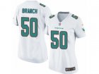 Women Nike Miami Dolphins #50 Andre Branch Game White NFL Jersey