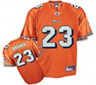 nfl miami dolphins #23 ronnie brown orange[kids]