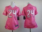 Nike Women Seattle Seahawks #24 Marshawn Lynch Pink Jerseys[love s]