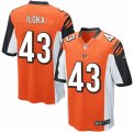 Men's Nike Cincinnati Bengals #43 George Iloka Game Orange Alternate NFL Jersey