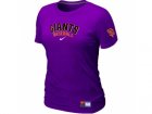 Women San Francisco Giants Nike Purple Short Sleeve Practice T-Shirt