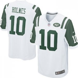 nike nfl new york jets #10 Santonio Holmes white game jersey