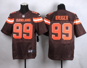 Nike Cleveland Browns #99 Paul Kruger Brown jerseys(Elite)