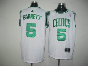 nba boston celtics #5 garnett white[2011 swingman revolution 30]